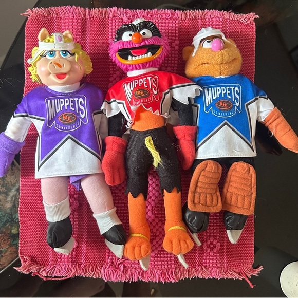 Other - NHL Vintage Muppet Plush Toy Set - Purple, Black, Blue